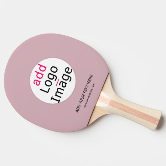 Voeg uw Logo  Roos voor zakelijk gebruik toe Tafeltennisbatje (Zijkant)