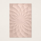 Voeg uw Logo roze Lotus Spiral Earring Display toe Visitekaartje (Achterkant)