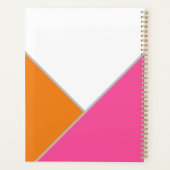 Voeg uw Logo roze Oranje Benoeming Boek toe Planner (Achterkant)