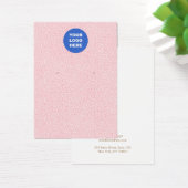 Voeg uw Logo roze patroon toe dat de Kaart van het (Bureau)