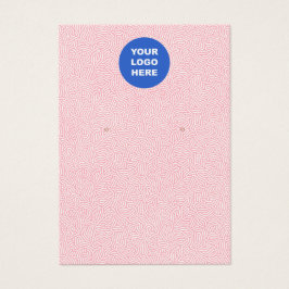 Voeg uw Logo roze patroon toe dat de Kaart van het