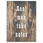 Voeg uw logo rustieke schuur hout klembord (Achterkant)