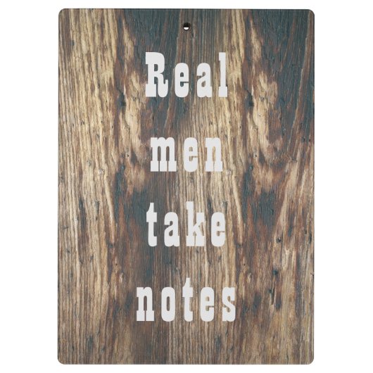 Voeg uw logo rustieke schuur hout klembord (Achterkant)