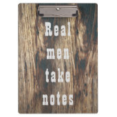 Voeg uw logo rustieke schuur hout klembord (Voorkant)