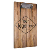 Voeg uw logo rustieke schuur hout klembord (Rechts)
