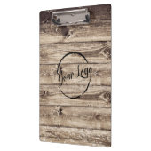Voeg uw logo rustieke schuur hout klembord (Links)