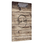 Voeg uw logo rustieke schuur hout klembord (Rechts)