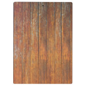 Voeg uw logo rustieke schuur hout klembord (Achterkant)