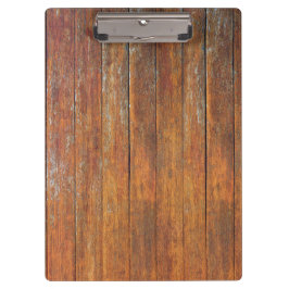 Voeg uw logo rustieke schuur hout klembord