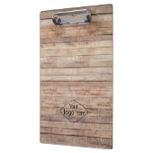 Voeg uw logo rustieke schuur hout klembord (Links)