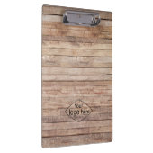 Voeg uw logo rustieke schuur hout klembord (Rechts)