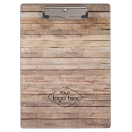 Voeg uw logo rustieke schuur hout klembord
