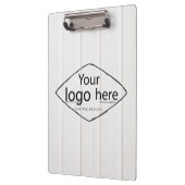 Voeg uw logo rustieke schuur hout klembord (Links)