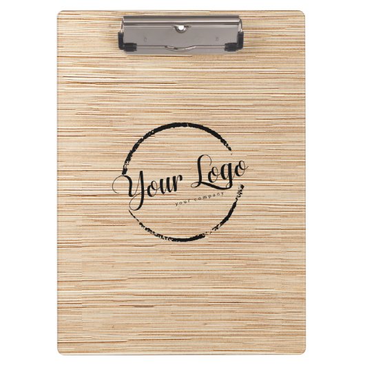 Voeg uw logo rustieke schuur hout klembord (Voorkant)