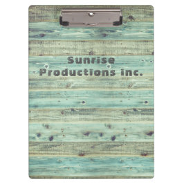 Voeg uw logo rustieke schuur hout klembord