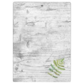 Voeg uw logo rustieke schuur hout klembord (Achterkant)