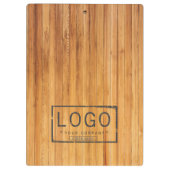 Voeg uw logo rustieke schuur hout klembord (Achterkant)