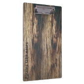 Voeg uw logo rustieke schuur hout klembord (Rechts)