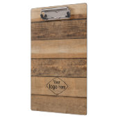 Voeg uw logo rustieke schuur hout klembord (Links)