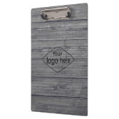 Voeg uw logo rustieke schuur hout klembord (Links)