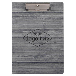 Voeg uw logo rustieke schuur hout klembord