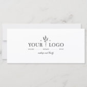 Voeg uw logo schoonheid cadeaubon QR-code toe (Voorkant)