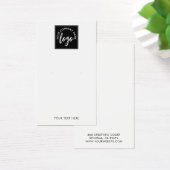 Voeg Uw Logo Sieraden Displaykaart Toe Visitekaartje (Bureau)