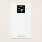 Voeg Uw Logo Sieraden Displaykaart Toe Visitekaartje (Voorkant)