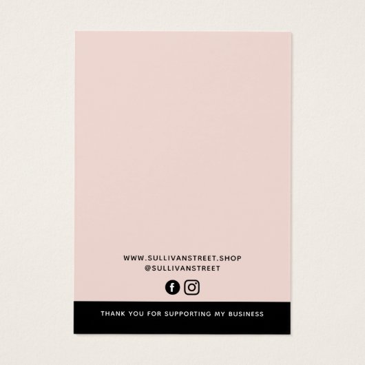 Voeg Uw Logo Sieraden Kaart Display (Achterkant)