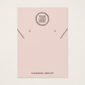 Voeg Uw Logo Sieraden Kaart Display (Voorkant)