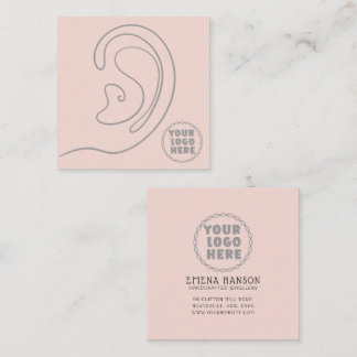 Voeg Uw Logo sieraden Oorbellen Cream Display Kaar Contactkaartje