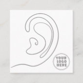 Voeg Uw Logo sieraden Oorbellen Display Kaart Contactkaartje (Voorkant)