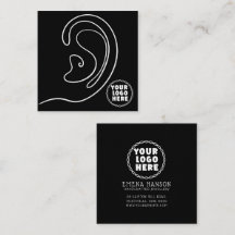 Voeg Uw Logo sieraden Oorbellen Zwart Display Kaar