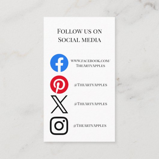 VOEG UW LOGO-sieraden ZORG-KAARTEN TOE IN DE VEREN Visitekaartje (Achterkant)