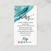 VOEG UW LOGO-sieraden ZORGKAARTEN TOE VK Visitekaartje (Voorkant)