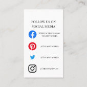 VOEG UW LOGO-sieraden ZORGKAARTEN TOE VK Visitekaartje (Achterkant)