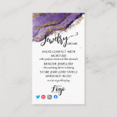 VOEG UW LOGO-sieraden ZORGKAARTEN TOE VK Visitekaartje (Voorkant)