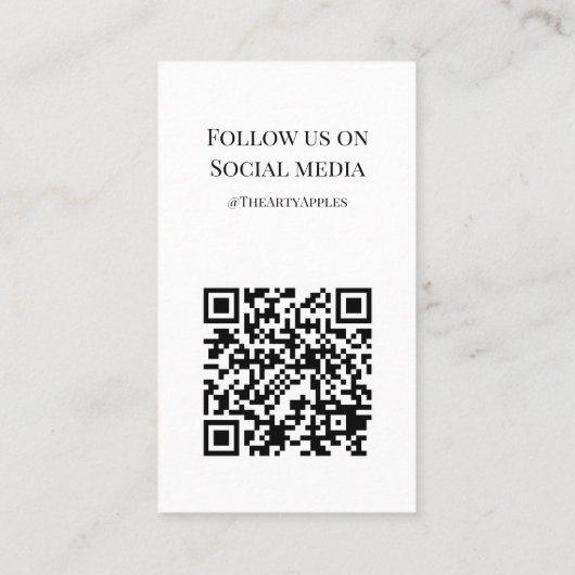 VOEG UW LOGO-sieraden ZORGKAARTEN TOE VK Visitekaartje (Achterkant)