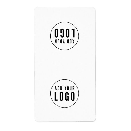 Voeg uw Logo Simple Bag Packaging-Sticker toe Etiket (Voorkant)