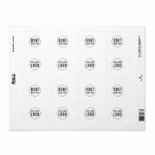 Voeg uw Logo Simple Bag Packaging-Sticker toe Etiket (Full Sheet)