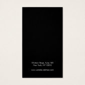 Voeg uw Logo Simple Black Earning-beeldscherm toe Visitekaartje (Achterkant)