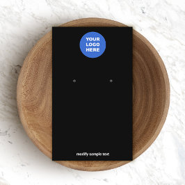Voeg uw Logo Simple Black Earning-beeldscherm toe Visitekaartje