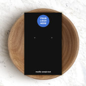 Voeg uw Logo Simple Black Earning-beeldscherm toe Visitekaartje