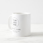 Voeg uw Logo Simple Clean Company Mok toe (Voorkant links)