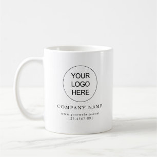 Voeg uw Logo Simple Clean Company Mok toe