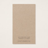 Voeg uw Logo Simple Earling Kraft Display Card toe Visitekaartje (Achterkant)