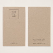Voeg uw Logo Simple Earling Kraft Display Card toe Visitekaartje (Voorkant /achterkant)