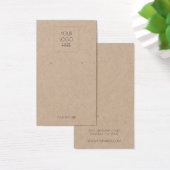 Voeg uw Logo Simple Earling Kraft Display Card toe Visitekaartje (Bureau)