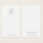 Voeg uw Logo Simple Earning Display Kaart toe (Voorkant /achterkant)