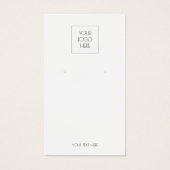 Voeg uw Logo Simple Earning Display Kaart toe (Voorkant)